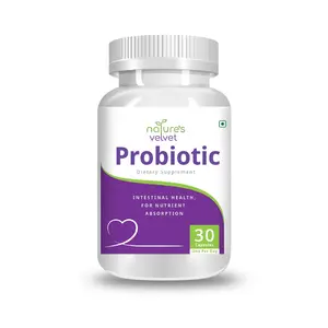 Natures Velvet Lifecare Probiotics for Digestive Health and Immunity - 30 Capsules - Pack of 1