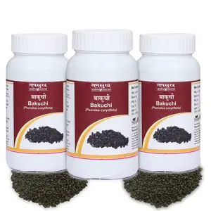 Tansukh Bakuchi Seeds Churna/Babchi Bavchi Bavanchi Corylifolia Ayurveda Herbs Powder - Pack of 3 (1003 = 300 gms)