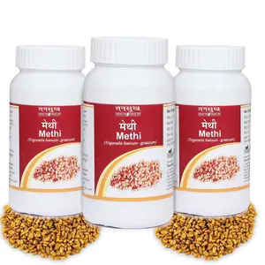 Tansukh Methi Churna | Fenugreek Seed Powder | Methi Dana Powder - 100 gm (Pack of 3) | Total Quantity - 100 gm X 3 = 300 gm