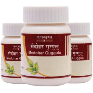 Tansukh Medohar Guggulu 15 gm - Pack of 3 | Ayurvedic Herbal Powder | Total Quantity - 15 gm X 3 = 45 gm