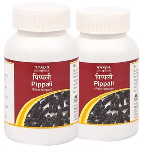 Tansukh Pippali Powder / Natural Pipali Churna / Long Pepper- Piper Longum or Indian Long Pepper / Immunity Booster - Pack of 2 (60 Gms  2 = 120 Gms)