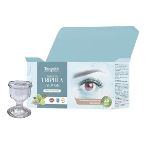 TANSUKH Improved Triphla Eye Wash/With Free Eye Wash Cup / 30 Instant Dip-Dip Bags/Very easy to use