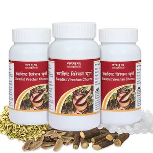 Tansukh Swadisht Virechan Churna Sukha Virechan Powder | Pack of 3 - (100 Gram X 3 = 300 Gram)