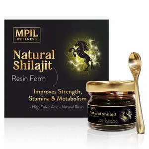 MPIL Wellness Himalayan Shilajit/Shilajeet Resin | Triphala Based Extraction | strength and Stamina Booster | 20 Grams