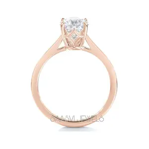Saasvijewels Saasvi Jewels Solitaire Ring, 1 ct. Round Cut Diamond, Engagement Ring, Promise Ring, Anniversary Gift, Wedding Ring, Statement Ring