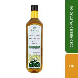 Jivika Organics Cold-Pressed Mustard Oil 1ltr