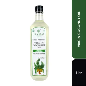 Jivika Organics Cold-Pressed Virgin Coconut Oil 1ltr