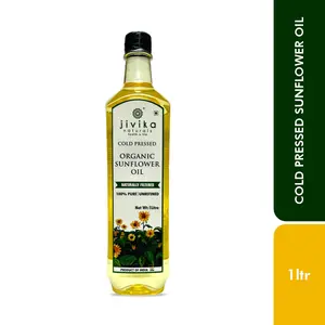 Jivika Organics Cold-Pressed Sunflower Oil 1litre