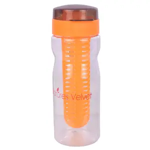 Natures Velvet Lifecare Fruit Infuser Detox Bottle With Infusion Rod 500ml (Orange Colour)