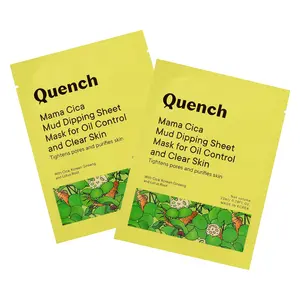 QUENCH BOTANICS Mama Cica Mud Dipping Sheet Mask for Oil Control & Clear Skin | Korean Skin Care for Skin Hydrating and Moisturizing (Pack of 2)