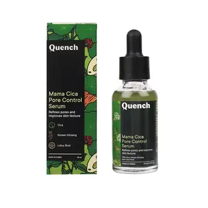 Quench Botanics Mama Cica Pore Control Serum | Refines pores and Improves Skin Texture| Cica Korean ginseng and Lotus Root | Korean Skin Care 30ml