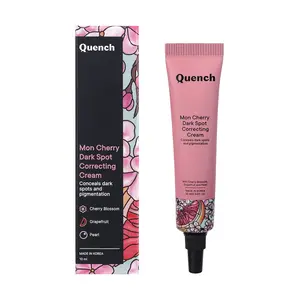 Quench Botanics Mon Cherry Under Eye Correcting Cream (Peach) | Conceals Dark Spots and Pigmentation | Mon cherry Blossom Grapefruit and pearl 10ml
