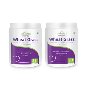 Natures Velvet Lifecare Wheat Grass Powder 100 gms - Pack of Two
