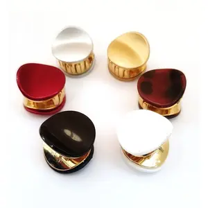 Blubby 6 Pieces Multicolor Acrylic Material Small Round Shape Hair Clutcher for Women
