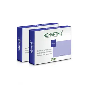 SHREE DHANWANTRI HERBALS Bonartho For Fracture Healing Increase Bone Mineral Density Capsules 2x30 caps Combo of 2 with 10% discount