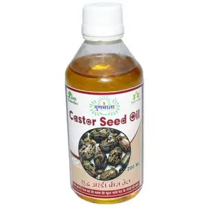 castor oil for hair growth cold pressed black skin women & men aroma magic massage organic pure original200 ml. bottel packqty.- pack of 1