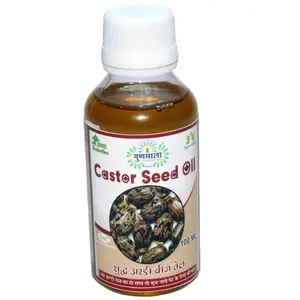 castor oil for hair growth cold pressed black skin women & men aroma magic massage organic pure original100 ml. bottel packqty.- pack of 1