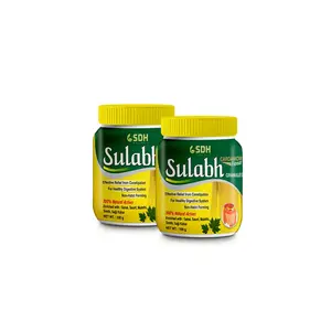 SDH Naturals Sulabh granules 100 % Ayurvedic Supplement for Constipation Kabz relives Acidity & Gas. Non habit forming herbal formula helps improve digestion Churna Powder safe LaxativG pack of 2 (2x100 gm)