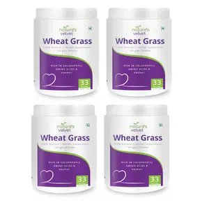Natures Velvet Lifecare Wheat Grass Powder 100 gms - Pack of 4