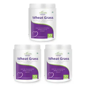 Natures Velvet Lifecare Wheat Grass Powder 100 gms - Pack of 3
