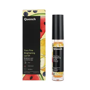 Quench Botanics Yuzu Fine Brightening Lip Oil | Korean Skin care for Brightening Dry Chapped lips and smooth Non-sticky coat Moisture boost Hydrates & Moisturises 5ml