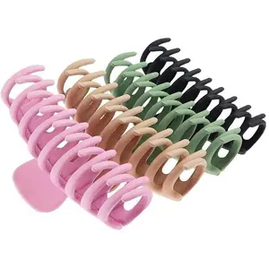 Blubby Hair Clutcher With Multi Color Hair Claw Clips for Women Pack of 4