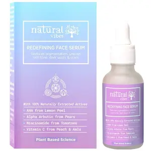 Natural Vibes Face Serum with Plant Based Alpha & Vitamin C  30 ml 