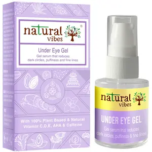 Natural Vibes Under Eye Gel Serum with Vitamin C, D, E