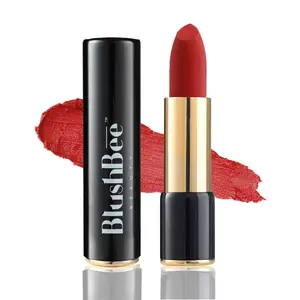 BlushBee Lip Nourishing Organic Vegan Lipstick, Party Red - 4.2 Gms.