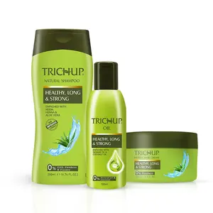 Trichup Healthy Hair Care Kit (Healthy Long & Strong Oil (200ml) Health Long & Strong Shampoo (200ml) Healthy Long & Strong Cream (200ml) (PACK OF 3)