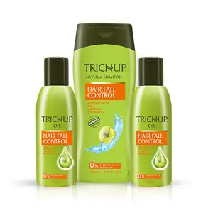Trichup Hair Fall Control Kit (Hair Fall Control Oil 2 x 200ml Hair Fall Control Shampoo 200ml) (PACK OF 3)