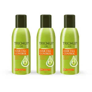 Trichup Ayurvedic Hair Fall Control Hair Oil for Hair Growth For Men & Women | 5 Natural Ingredients | Nourishes and Repairs Damaged Hair - 200ml Pack of 3