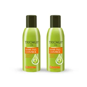 Trichup Ayurvedic Hair Fall Control Hair Oil for Hair Growth For Men & Women | 5 Natural Ingredients | Reduces hair fall & Anti Dandruff | No Mineral & Paraben- 200ml Pack of 2