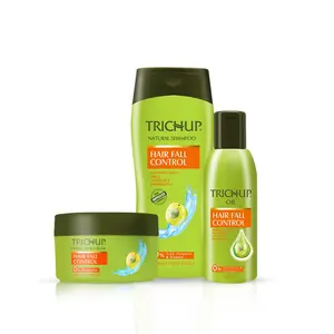 Trichup Anti - Hair Loss Treatment Kit (Hair Fall Control Oil (200ml) Hair Fall Control Shampoo (200ml) Hair Fall Control Cream (200ml) (PACK OF 3)
