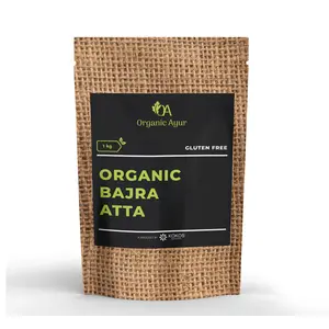 Kokos Natural Organic Ayur Bajra Atta(Pearl Millet) 1kg, Certified Organic
