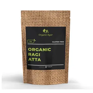 Kokos Natural Organic Ayur Ragi Atta(Finger Millet) 1kg, Certified Organic