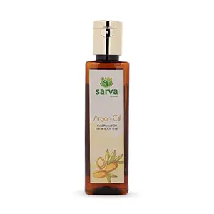 SARVA by Anadi 100% Pure Natural Argan Oil for Hair Care Skin Care Frizz-Free Hair Extra Penetrating Suits All Hair & Skin types Non-Sticky DIY Blends (100 ml)