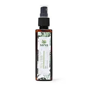 SARVA by Anadi Tea Tree Mist for Skin & Hair 100 Ml | Natural Skin Clearing Moisturizing & Mattifying toner LightAnti Acne Antidandruff Spray for All Skin Type | Suitable for Women & Men
