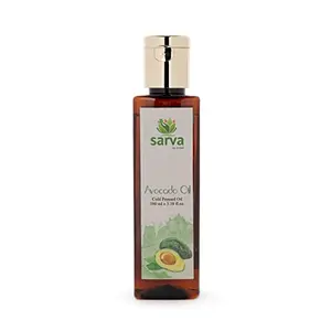 SARVA by Anadi 100% Pure Natural Pressed Avocado OiI for Face Skin and Hair Wellness (100 ml)