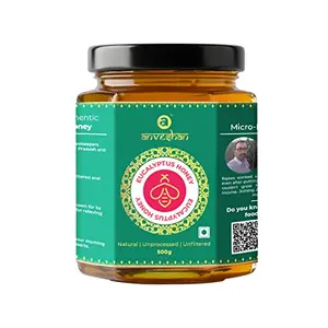 Anveshan Eucalyptus Honey 500g | Glass Jar | NMR tested | Raw & Unprocessed | No Added Sugar
