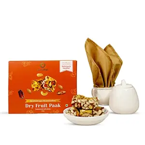 Anveshan Dry Fruit Paak Indian Sweets Mithai - 200 gm | Super Healthy Sweet | Sugar Free | 100% Natural | Made Using Dates Nuts A2 Desi Cow Ghee | Sweets Gift Pack