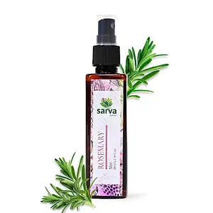 SARVA by Anadi Rosemary Mist for Hair & Skin 100 Ml | Hydrosol Toner Spary for Hair Smoothening Frizzy Hair &  Skin | Suitable for all Skin & Hair Type