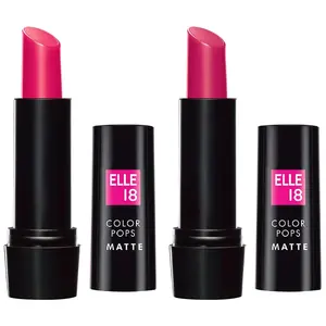 Elle 18 Color Pop Matte Lip Color P24 k Show 4.3 g & Elle 18 Color Pop Matte Lip Color P31 Rose Day 4.3 g
