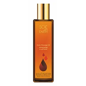 Soil and Earth Ayurvedic Body Oil- Mandarin and Vetiver 200 ml