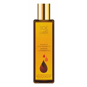 Soil and Earth Ayurvedic Body Oil- Saffron and Sandalwood 200 ml