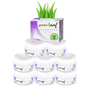 Green Leaf Foot Care Cream For Dry Chapped & Cracked Skin 25g Pack of 8
