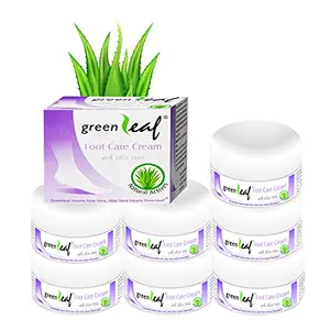 Green Leaf Foot Care Cream For Dry Chapped & Cracked Skin 25g Pack of 7