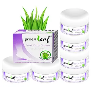 Green Leaf Foot Care Cream For Dry Chapped & Cracked Skin 25g Pack of 6