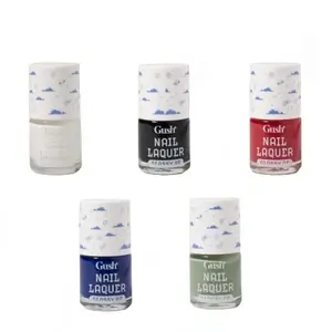 Gush Beauty Nail Laquer Combo- Back to Bae-sics | Nail Polish for Women | Pack of 5| High on Gloss| Dries in 60 seconds | Free of 12 toxins | Chip resistant Gift Set For Women | One coat application | 7ml