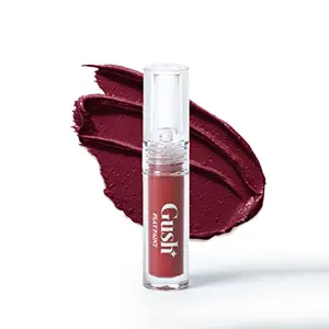 Gush Beauty-Play Paint- True Maroon | Creamy Matte Lipstick | Long lasting & Water Proof | Highly Pigmented | Light | 100% Vegan | Suitable for all skin types | 2.8 ml